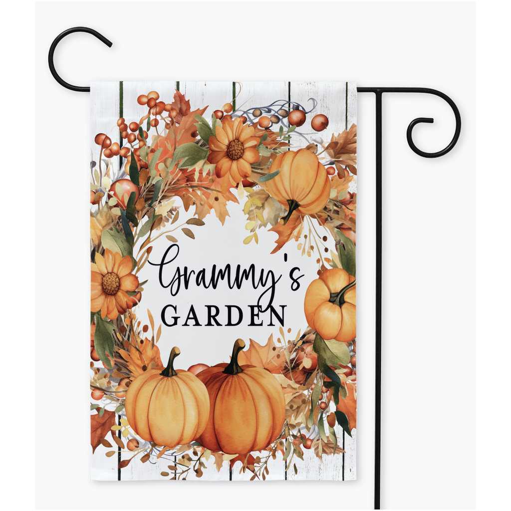 Grandma Fall Garden Flag Amazing Faith Designs