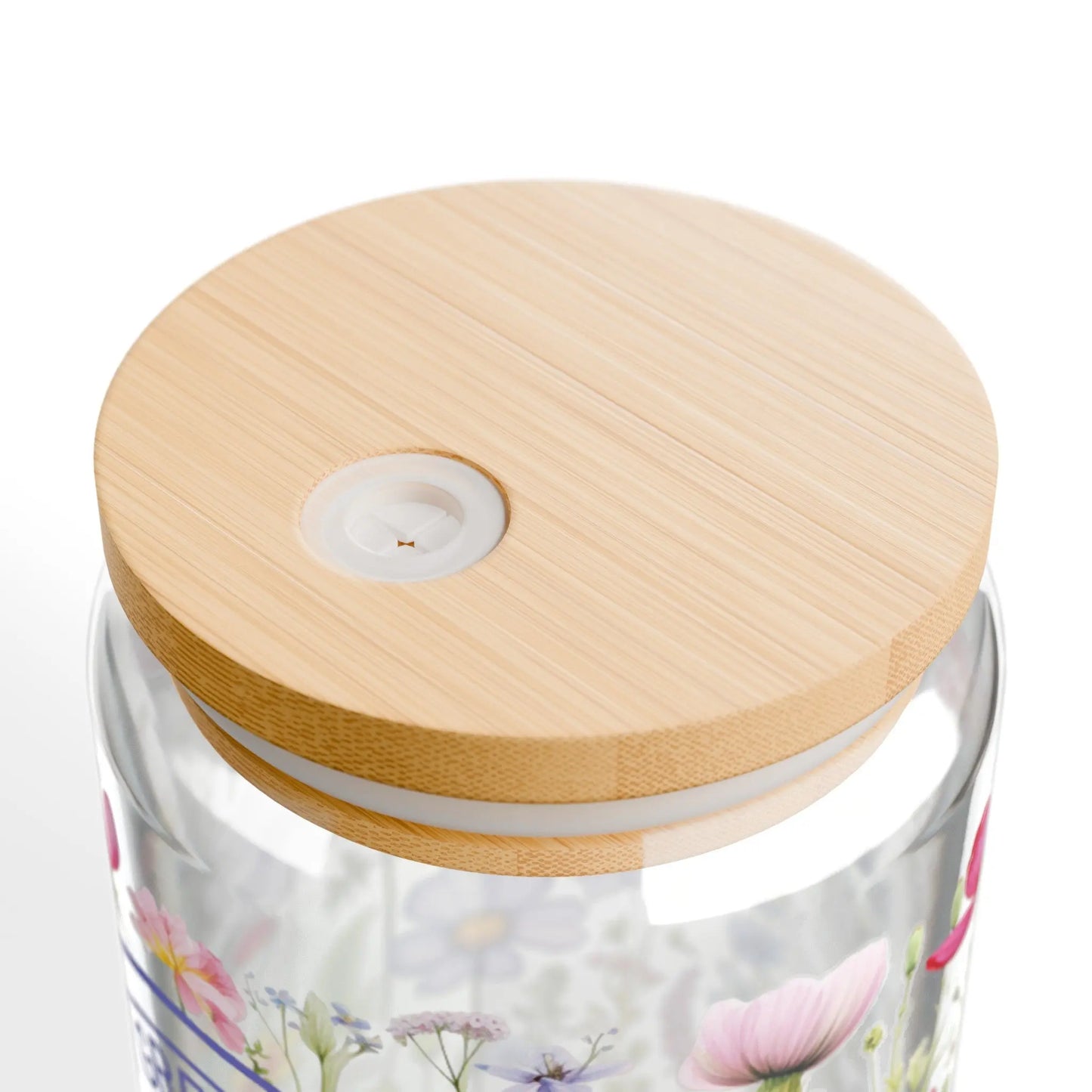 Grandma Wildflowers Sipper Glass, 16oz Printify