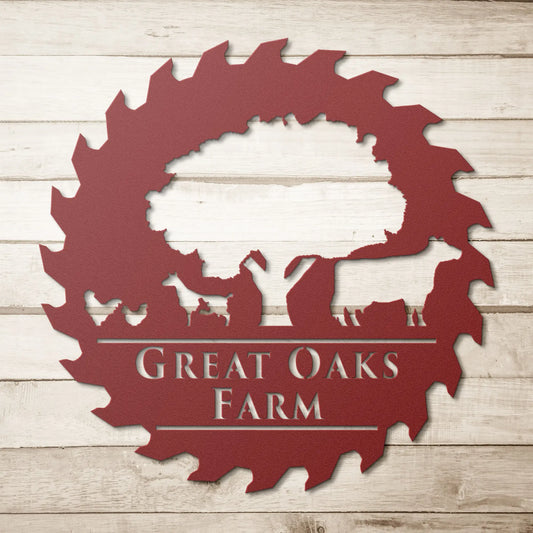 Great Oaks Farm Metal Sign teelaunch