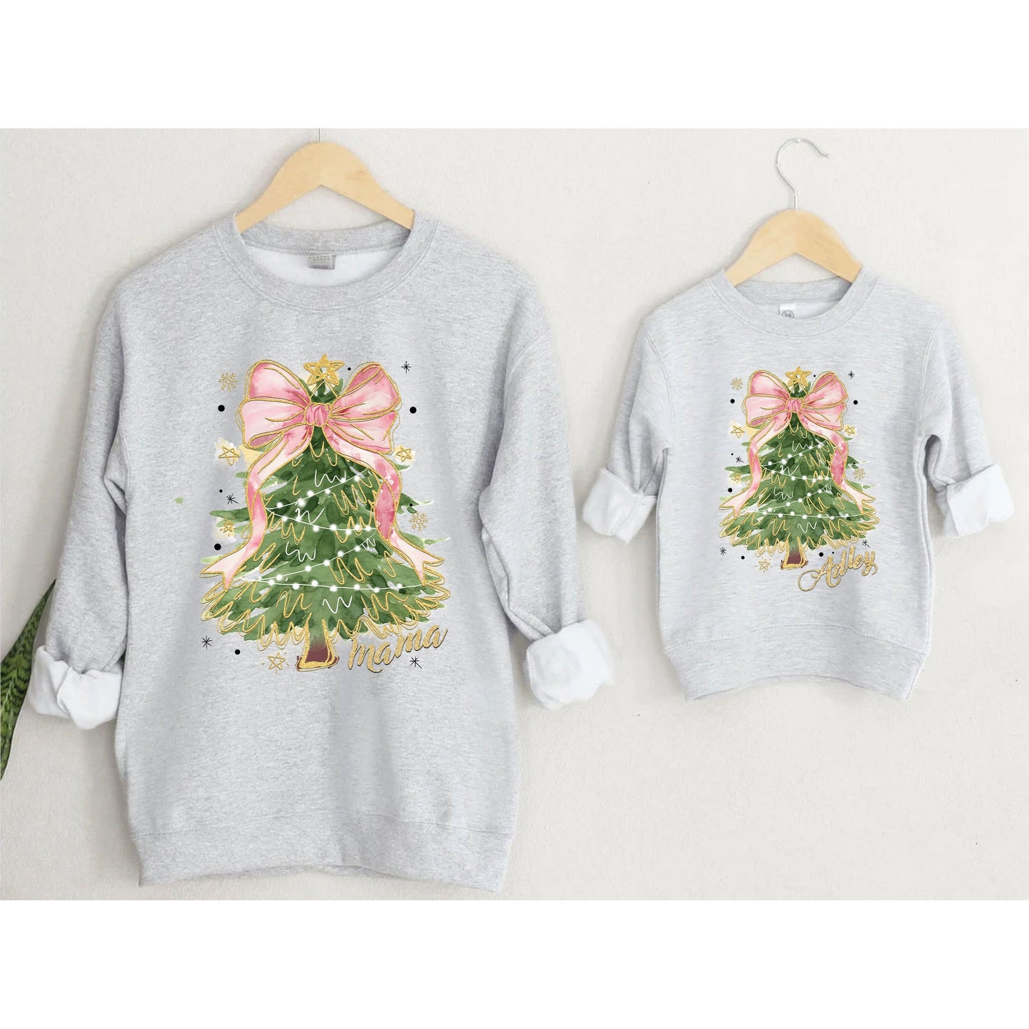 Glitter Christmas Tree Toddler Sweatshirt - Amazing Faith Designs