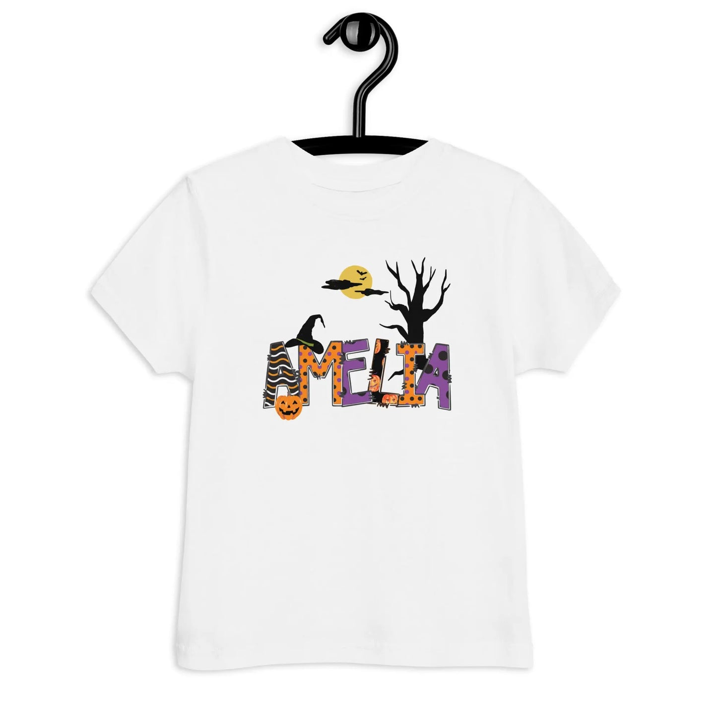 Halloween Name Personalized Toddler jersey t-shirt Amazing Faith Designs