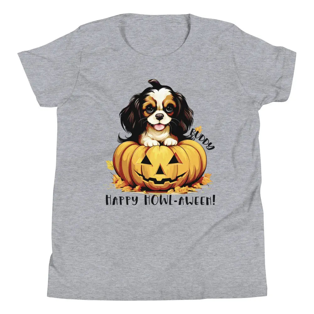 Halloween Personalized Dog Youth Short Sleeve T-Shirt | Choose from 20 Dog Breeds Amazing Faith Designs