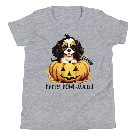 Halloween Personalized Dog Youth Short Sleeve T-Shirt | Choose from 20 Dog Breeds Amazing Faith Designs