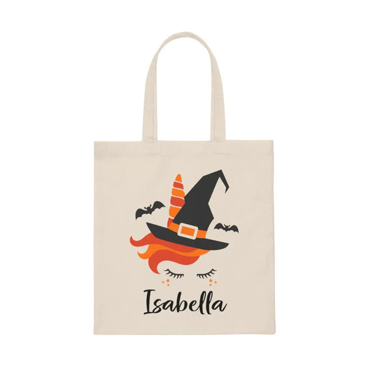 Halloween Trick or Treat Bag - Personalized | Ghost, Skeleton, Witch, Frankenstein, Unicorn Printify