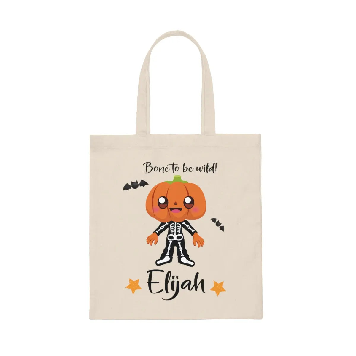 Halloween Trick or Treat Bag - Personalized | Ghost, Skeleton, Witch, Frankenstein, Unicorn Printify