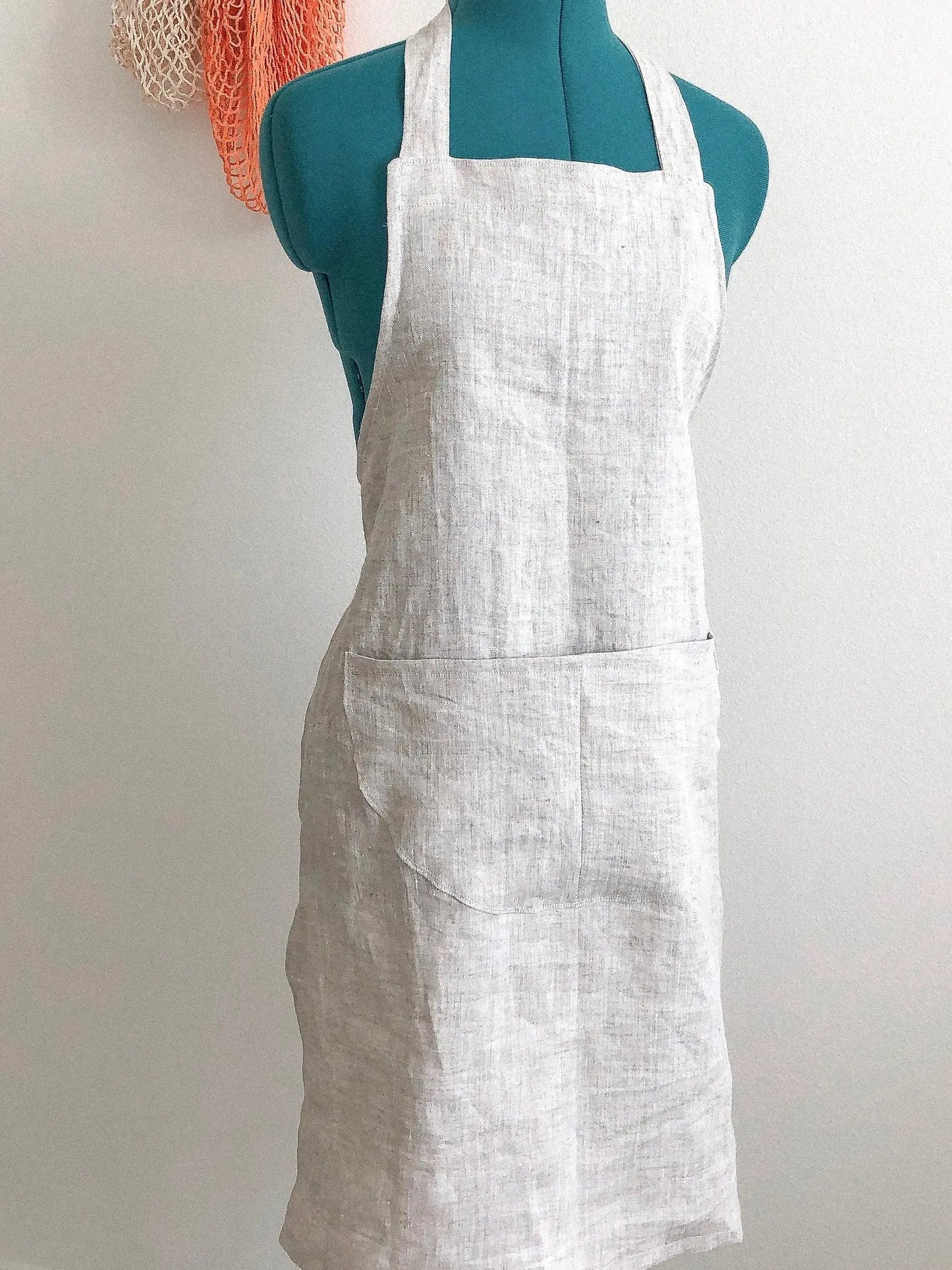 Hand Embroidered Linen Apron Amazing Faith Designs