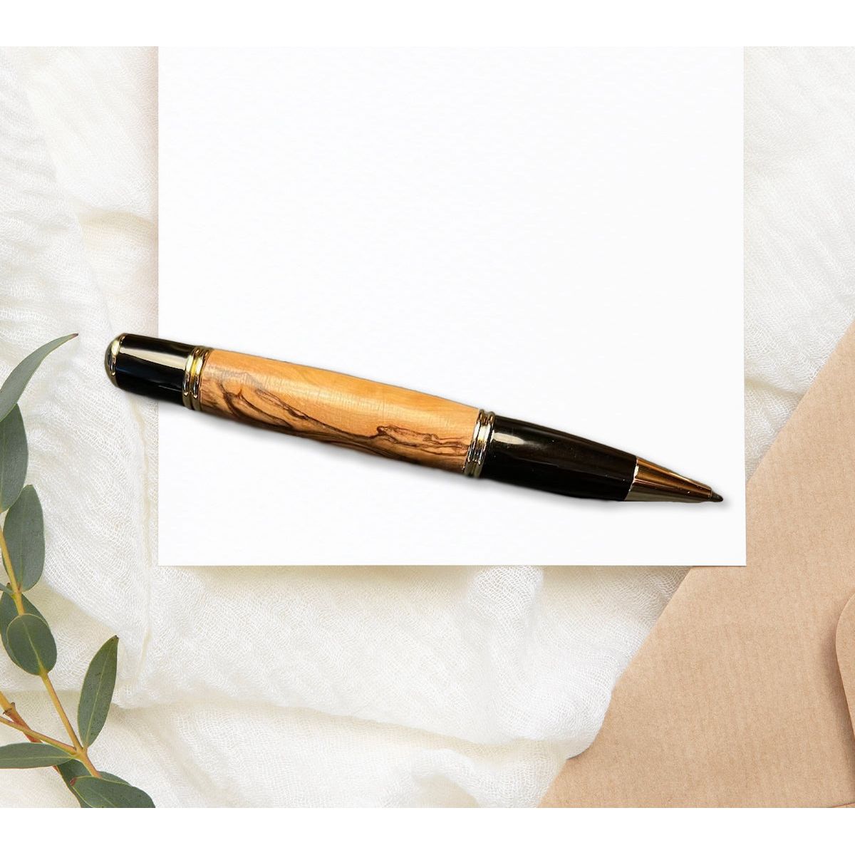 Handmade Olive Wood and Ceramic Pens - Amazing Faith Designs