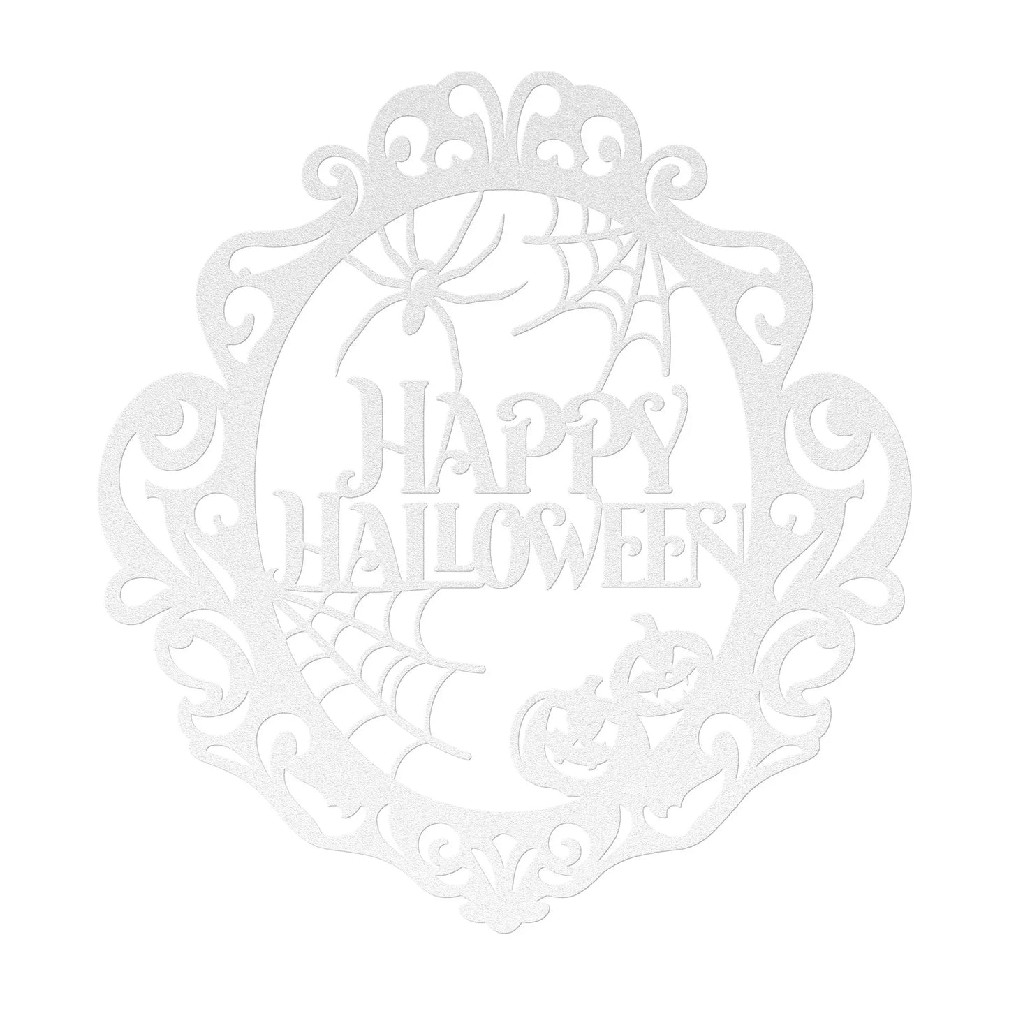 Happy Halloween Frame Metal Sign teelaunch