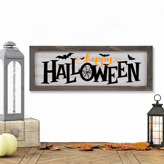 Copy of Hello Fall Whitewashed Wood Frame Sign | 15" x 5.5" Christian Farmhouse Decor amazingfaithdesigns