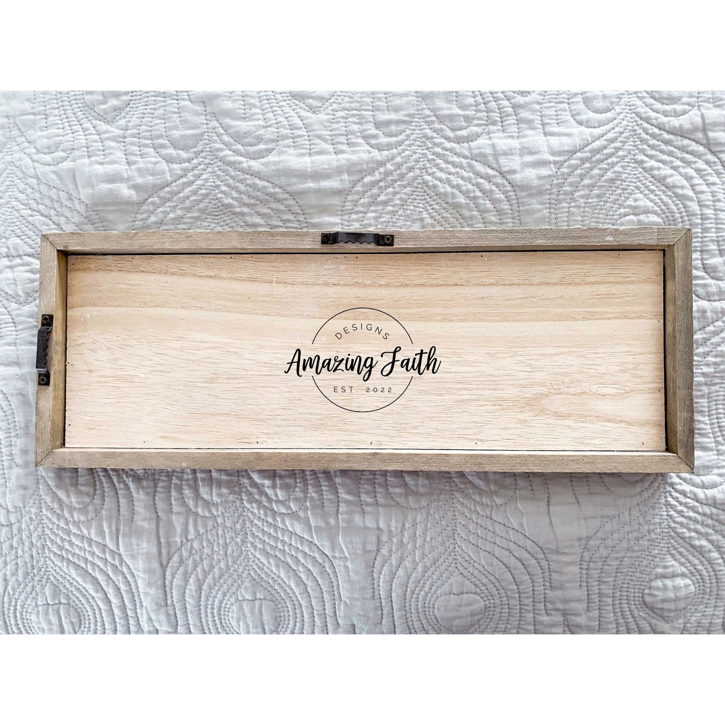 Copy of Hello Fall Whitewashed Wood Frame Sign | 15" x 5.5" Christian Farmhouse Decor amazingfaithdesigns