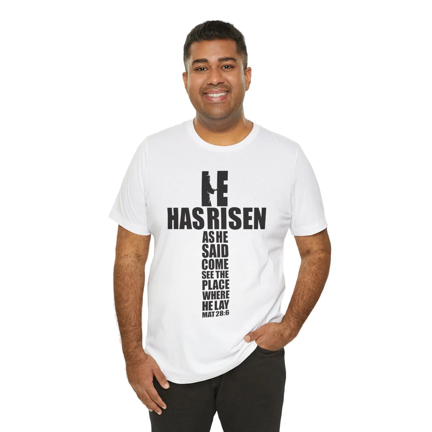 He Has Risen Christian Shirt Printify