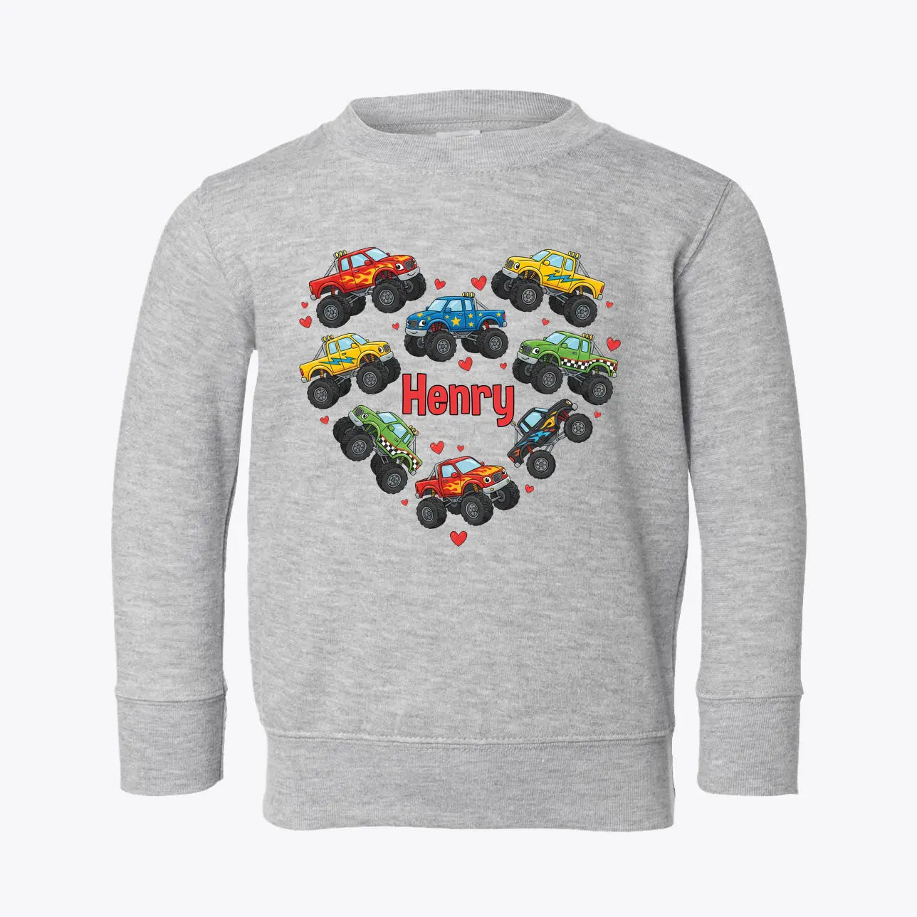 Henry monster truck Heart Toddler Sweatshirt SimplePrint