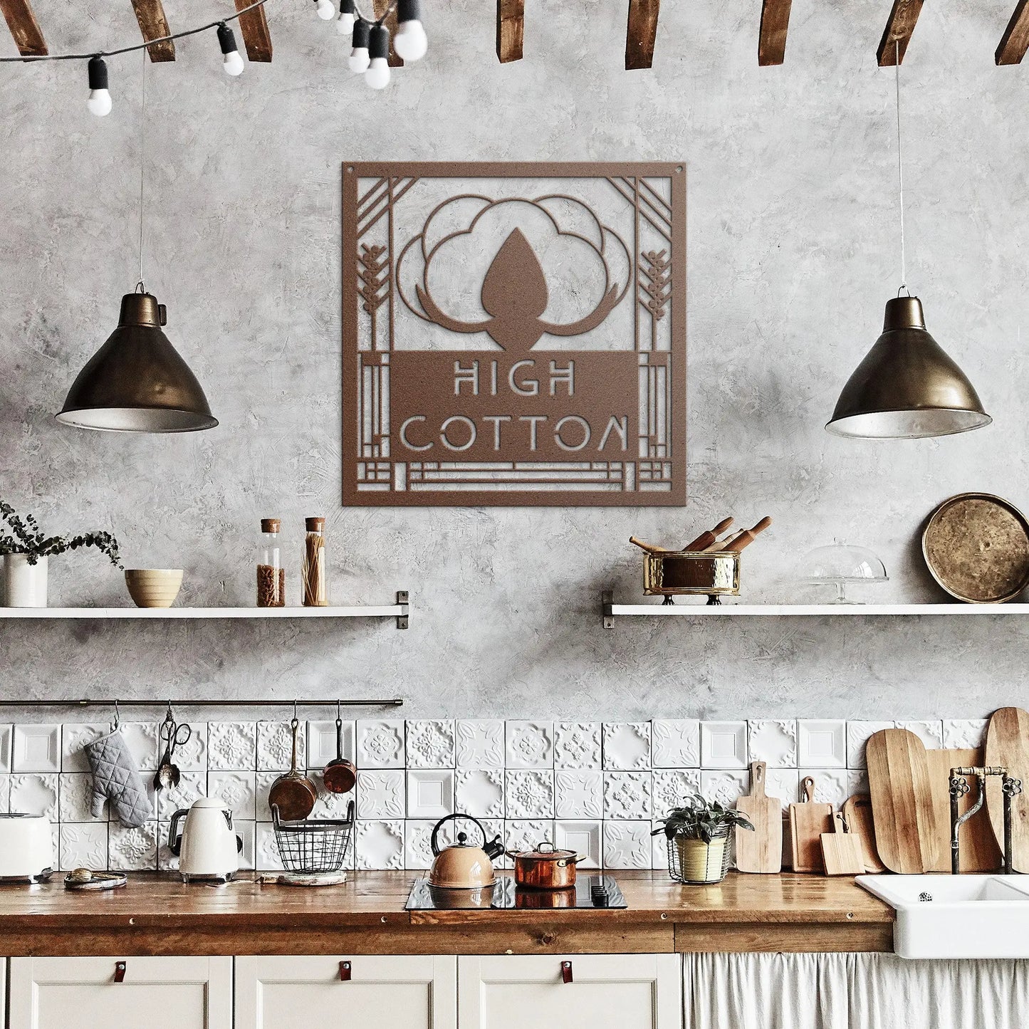 High Cotton Custom Metal Sign teelaunch
