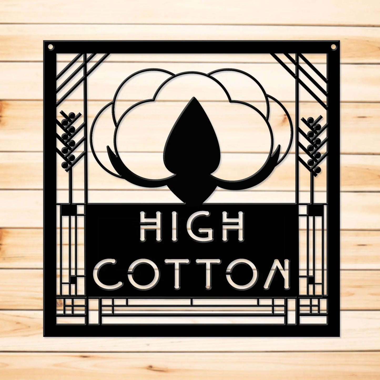 High Cotton Custom Metal Sign teelaunch