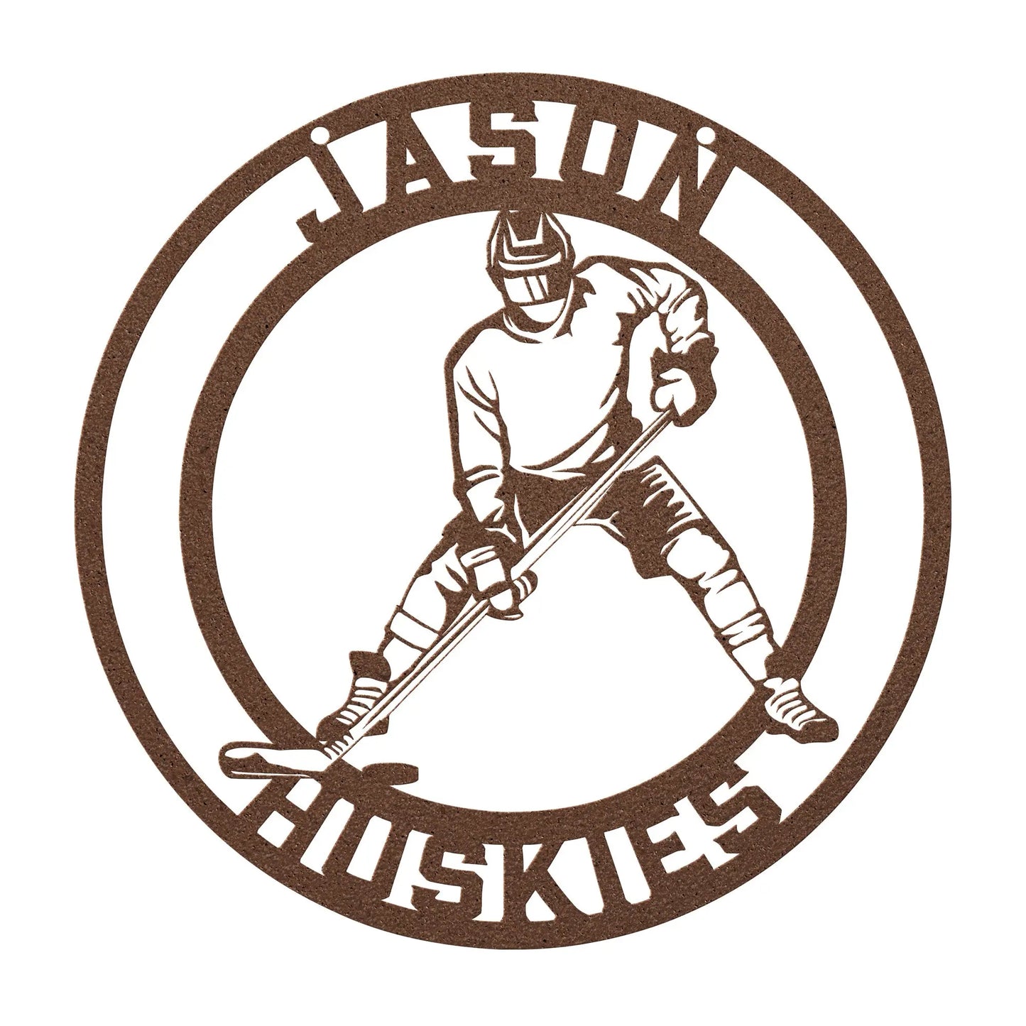Hockey Player Metal Sign teelaunch