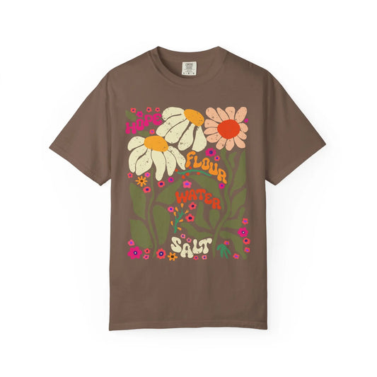 Hope Flour Water Salt Floral Unisex T-Shirt Printify