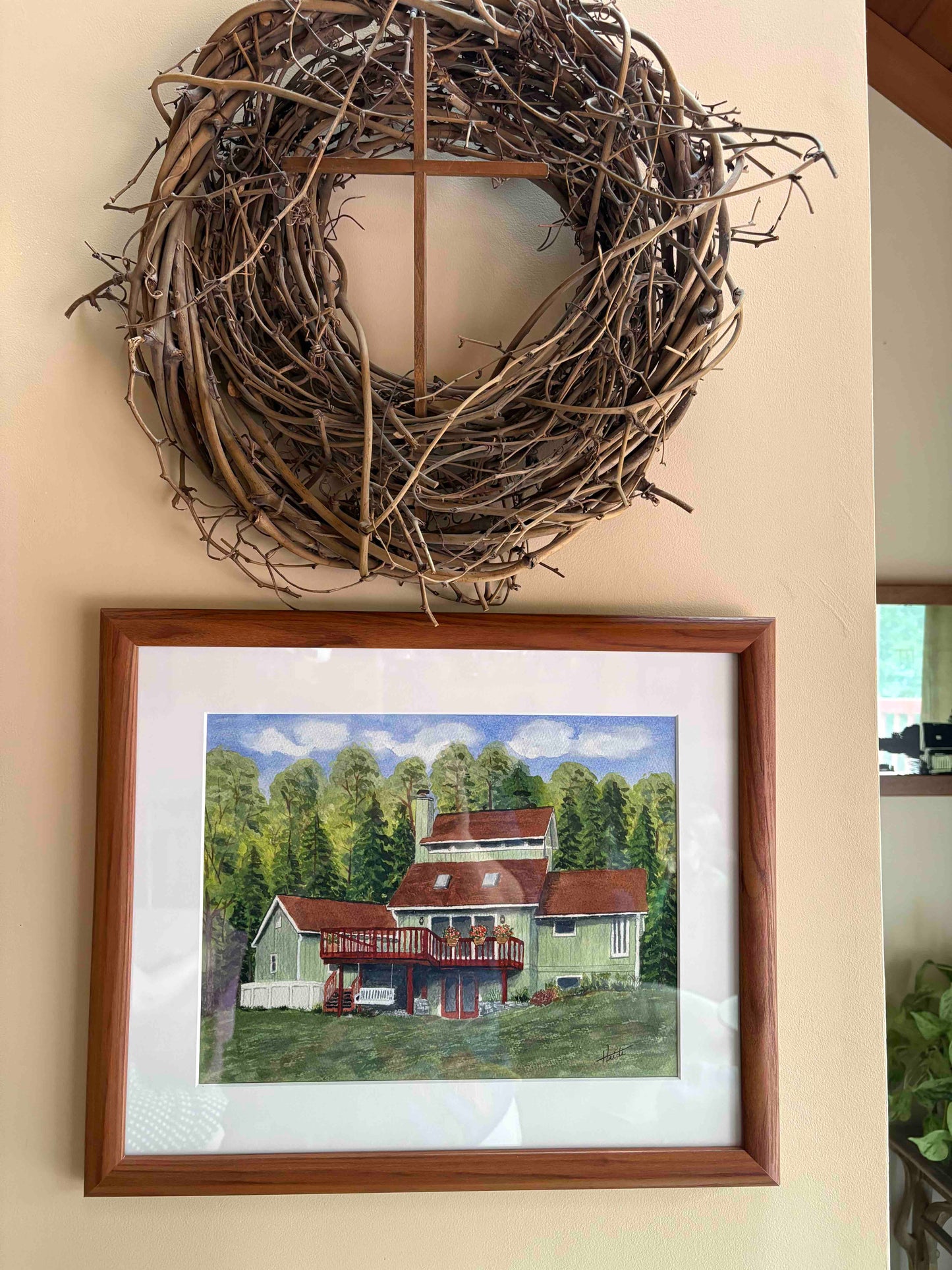 Custom Watercolor House Portrait - Amazing Faith Designs