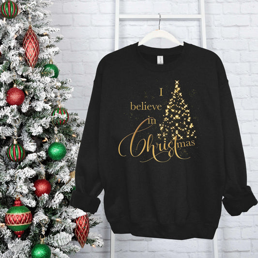 I Believe in Christmas Unisex Sweatshirt, Christian Sweatshirt, Christian Christmas Gift Printify