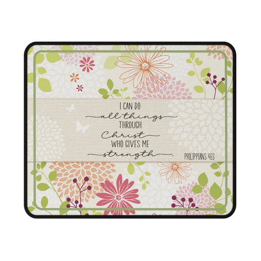 I Can do All Things Non-Slip Mouse Pad Printify