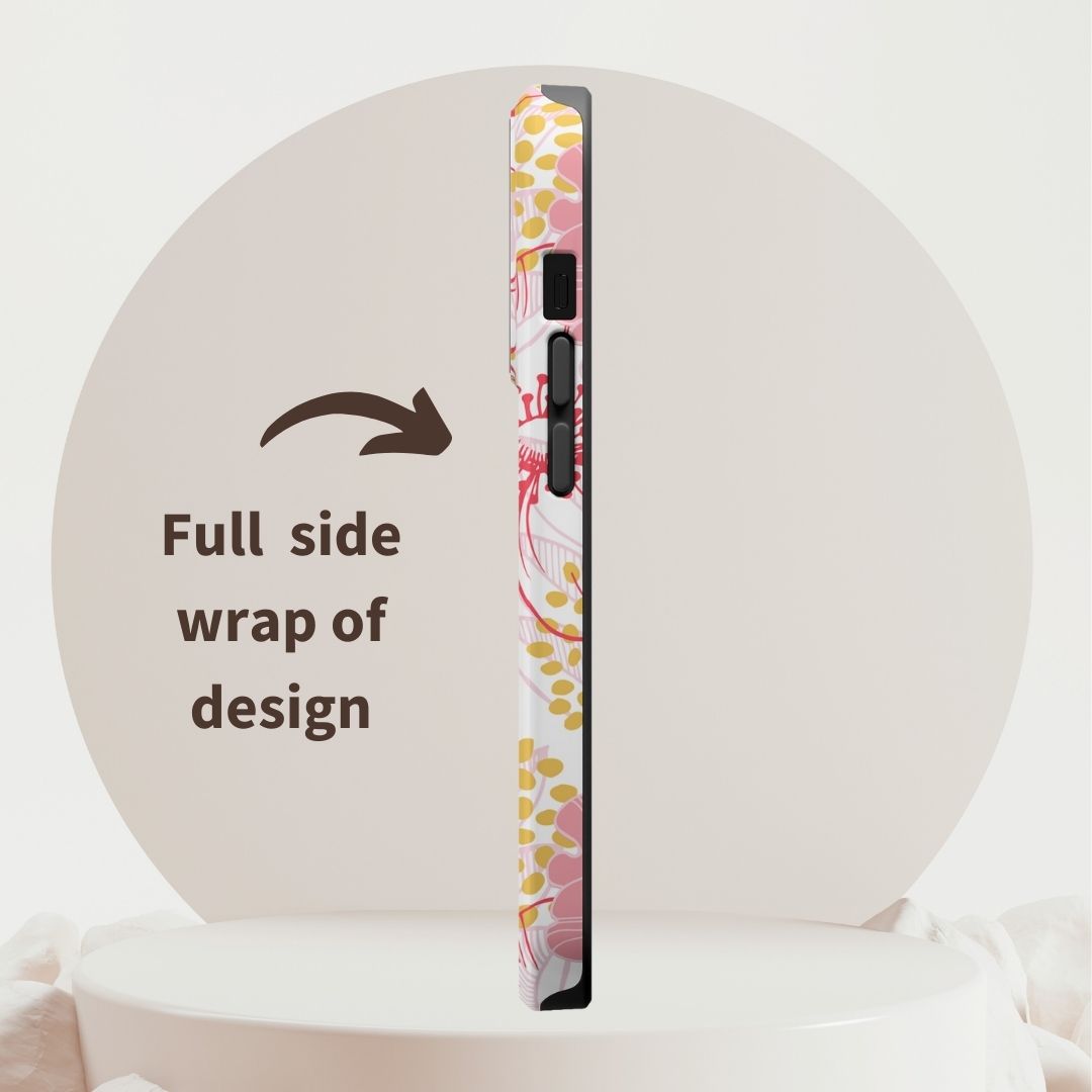 Pink Floral Christian Phone Case | MagSafe Tough Case - Amazing Faith Designs