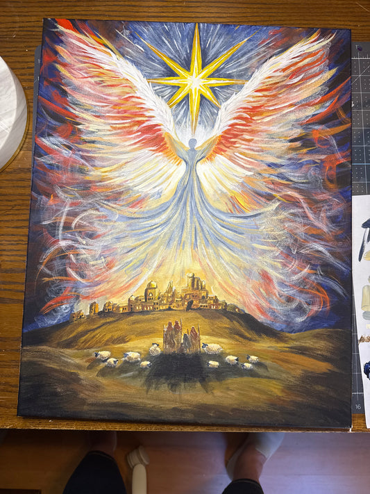 Glory In the Highest - Original Acrylic Painting - Amazing Faith Designs