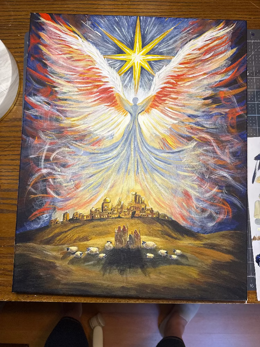 Glory In the Highest - Original Acrylic Painting - Amazing Faith Designs