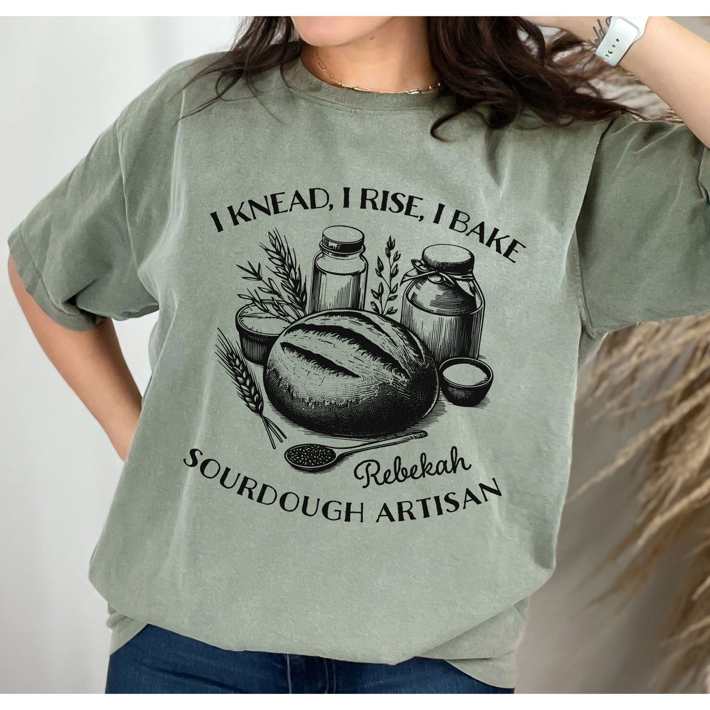 Sourdough Artisan Personalized Garment-Dyed T-shirt - Amazing Faith Designs