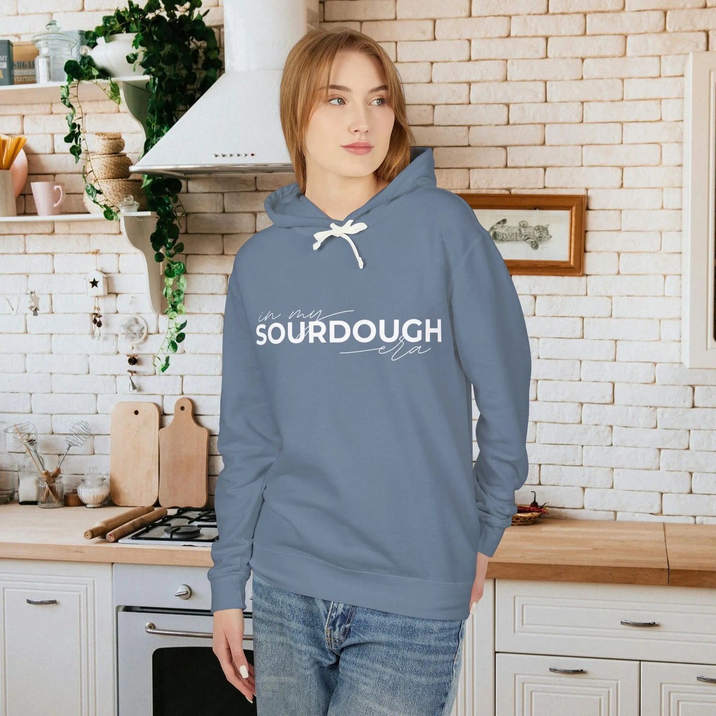 In My Sourdough Era Unisex Lightweight Hoodie Printify