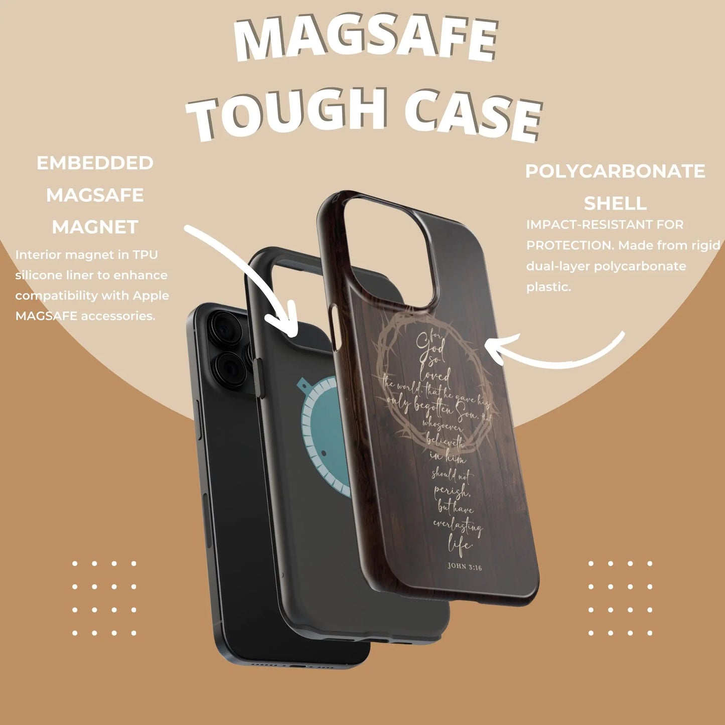 John 3:16 Christian Phone Case | MagSafe Printify