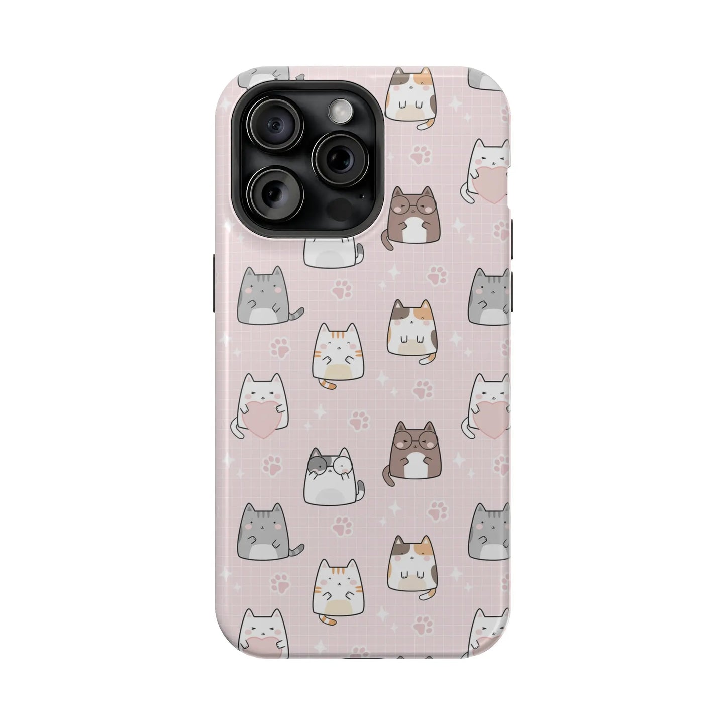 Kawaii Cats MagSafe iPhone Case | iPhone 13, 14, 15 Printify