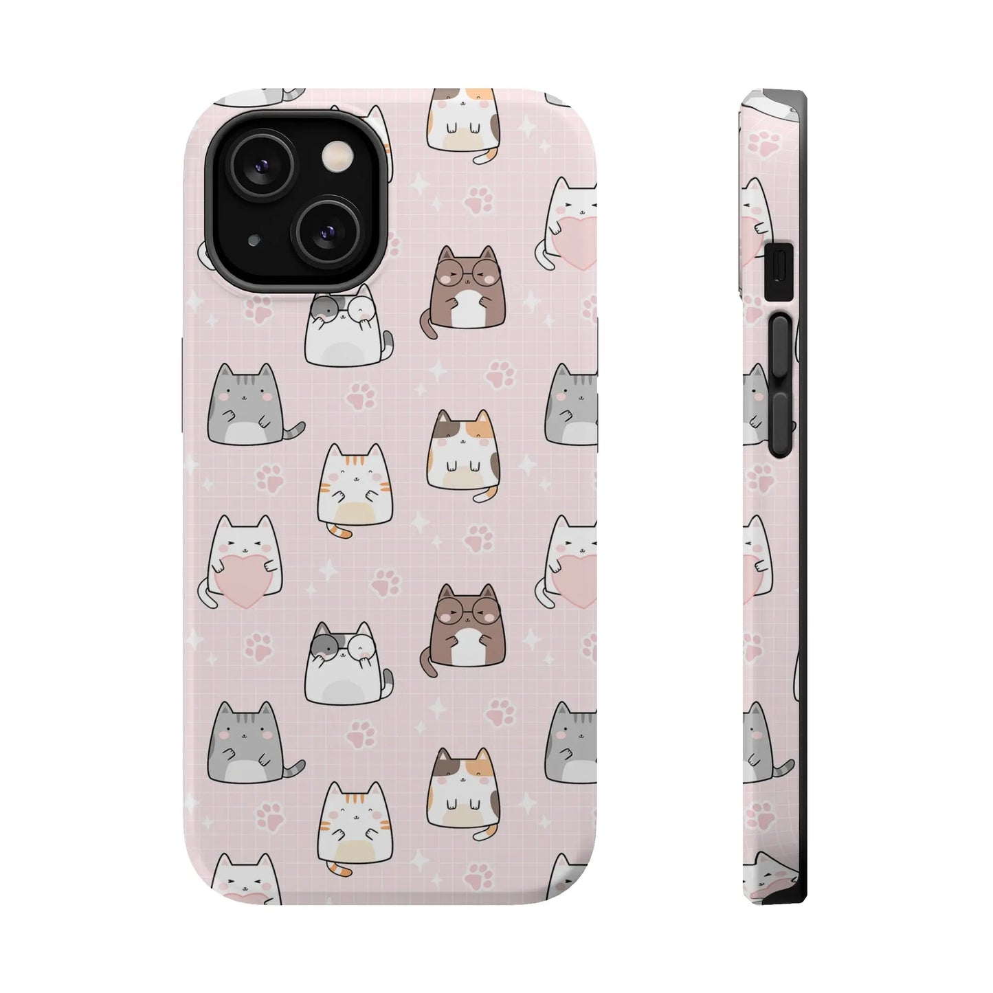 Kawaii Cats MagSafe iPhone Case | iPhone 13, 14, 15 Printify