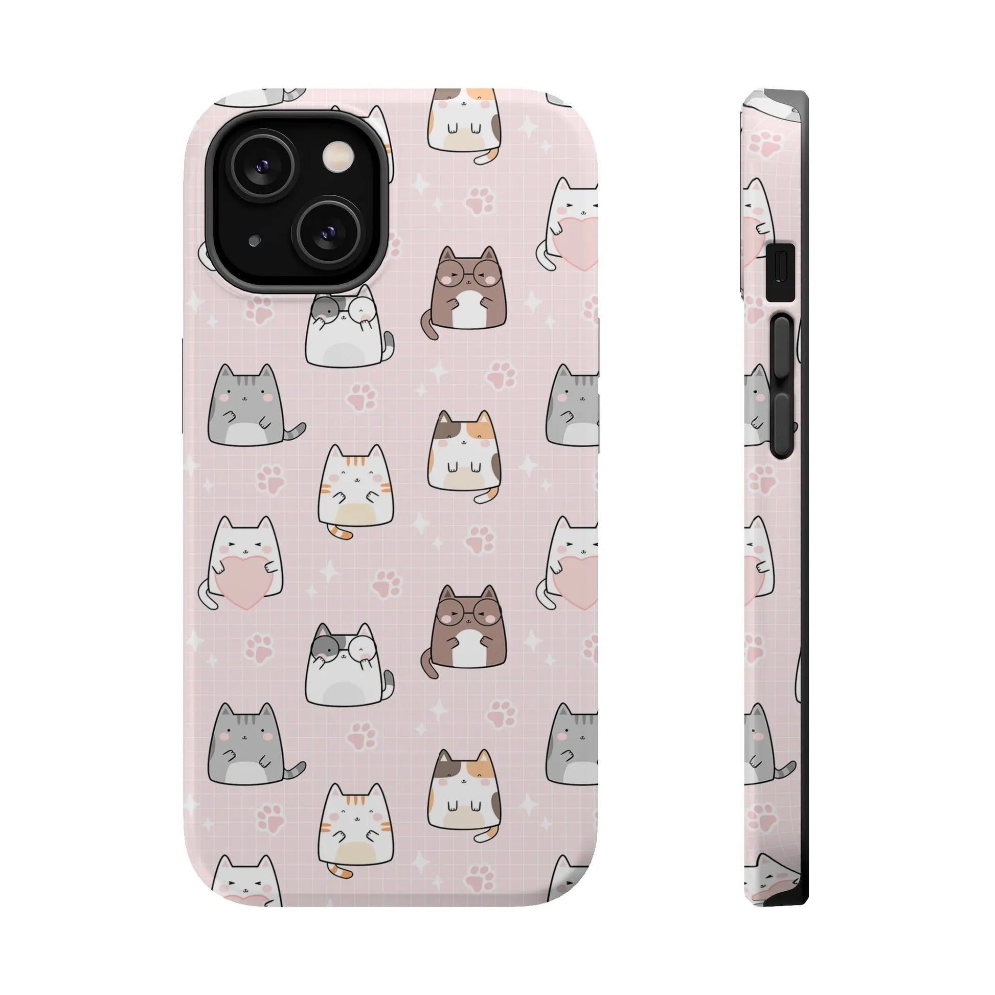 Kawaii Cats MagSafe iPhone Case | iPhone 13, 14, 15 Printify