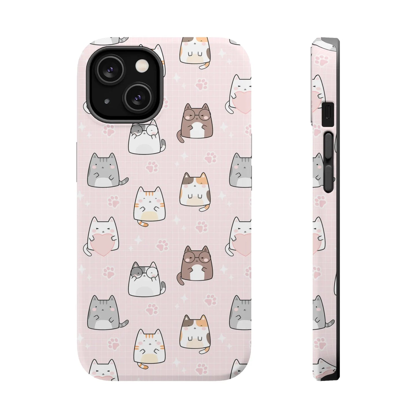 Kawaii Cats MagSafe iPhone Case | iPhone 13, 14, 15 Printify