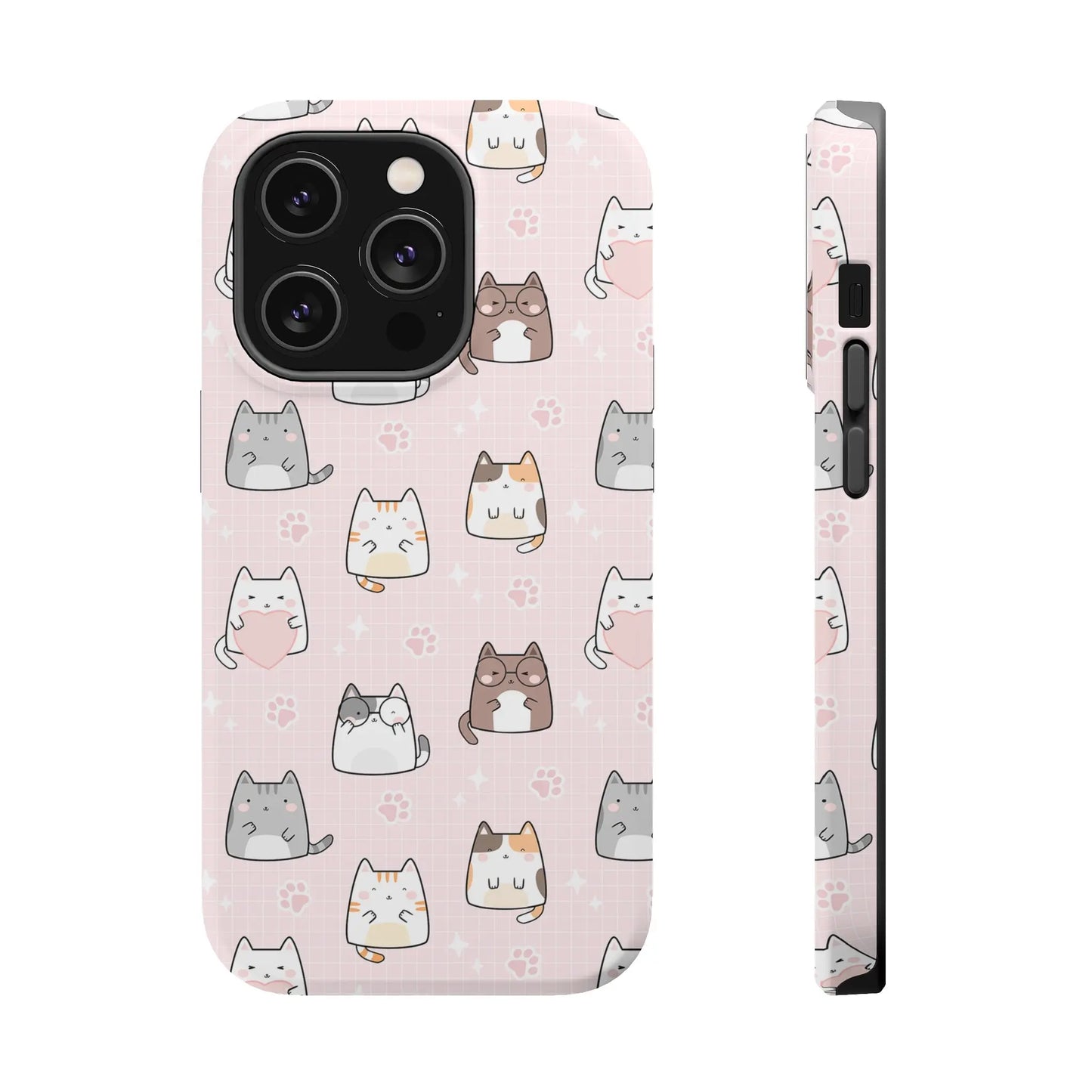 Kawaii Cats MagSafe iPhone Case | iPhone 13, 14, 15 Printify