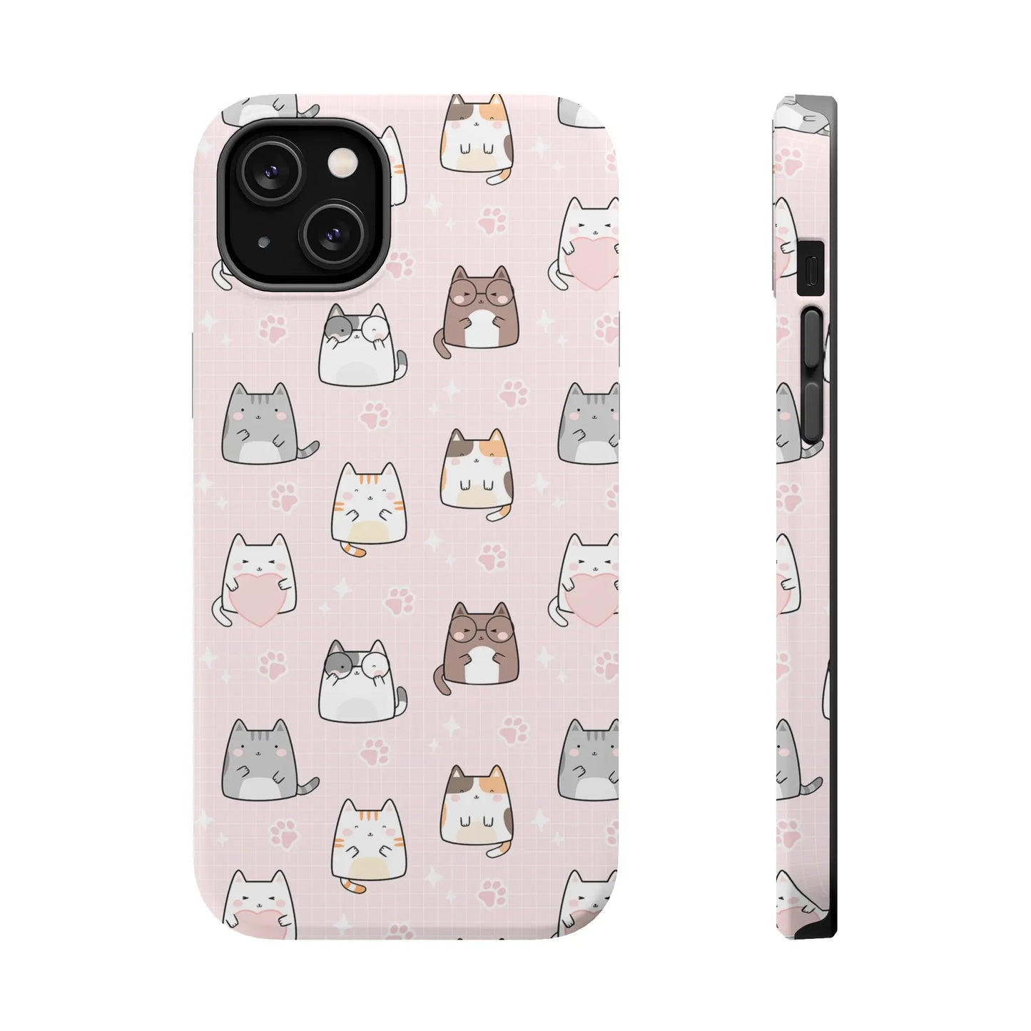 Kawaii Cats MagSafe iPhone Case | iPhone 13, 14, 15 Printify