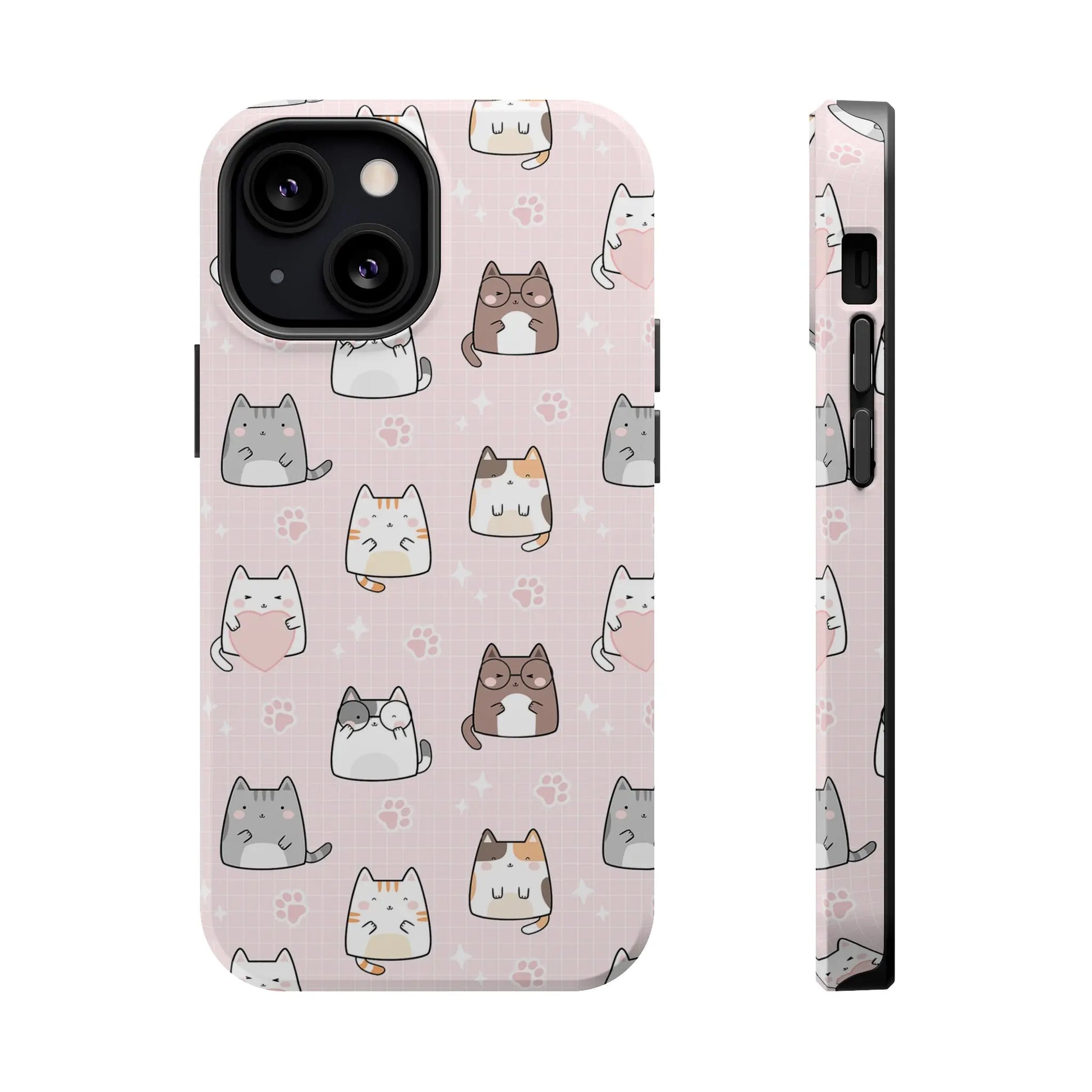 Kawaii Cats MagSafe iPhone Case | iPhone 13, 14, 15 Printify