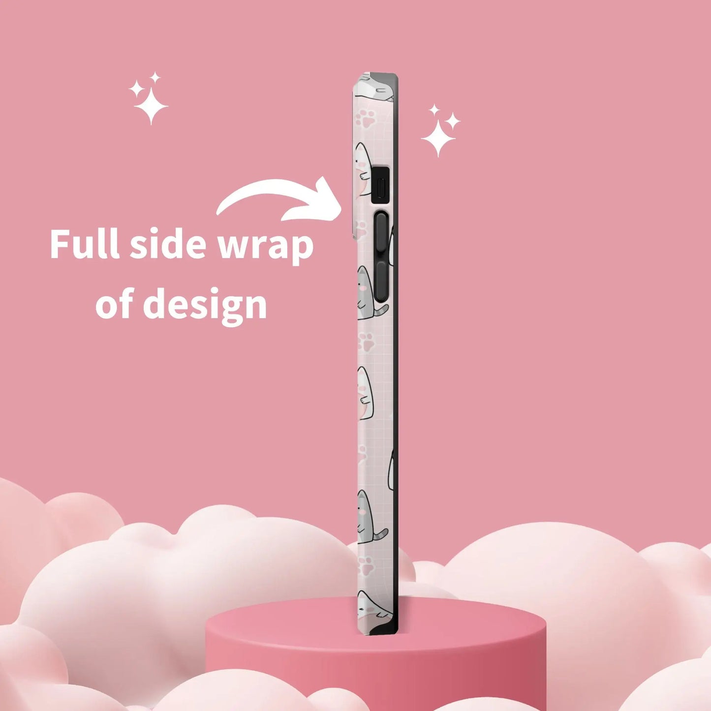 Kawaii Cats MagSafe iPhone Case | iPhone 13, 14, 15 Printify