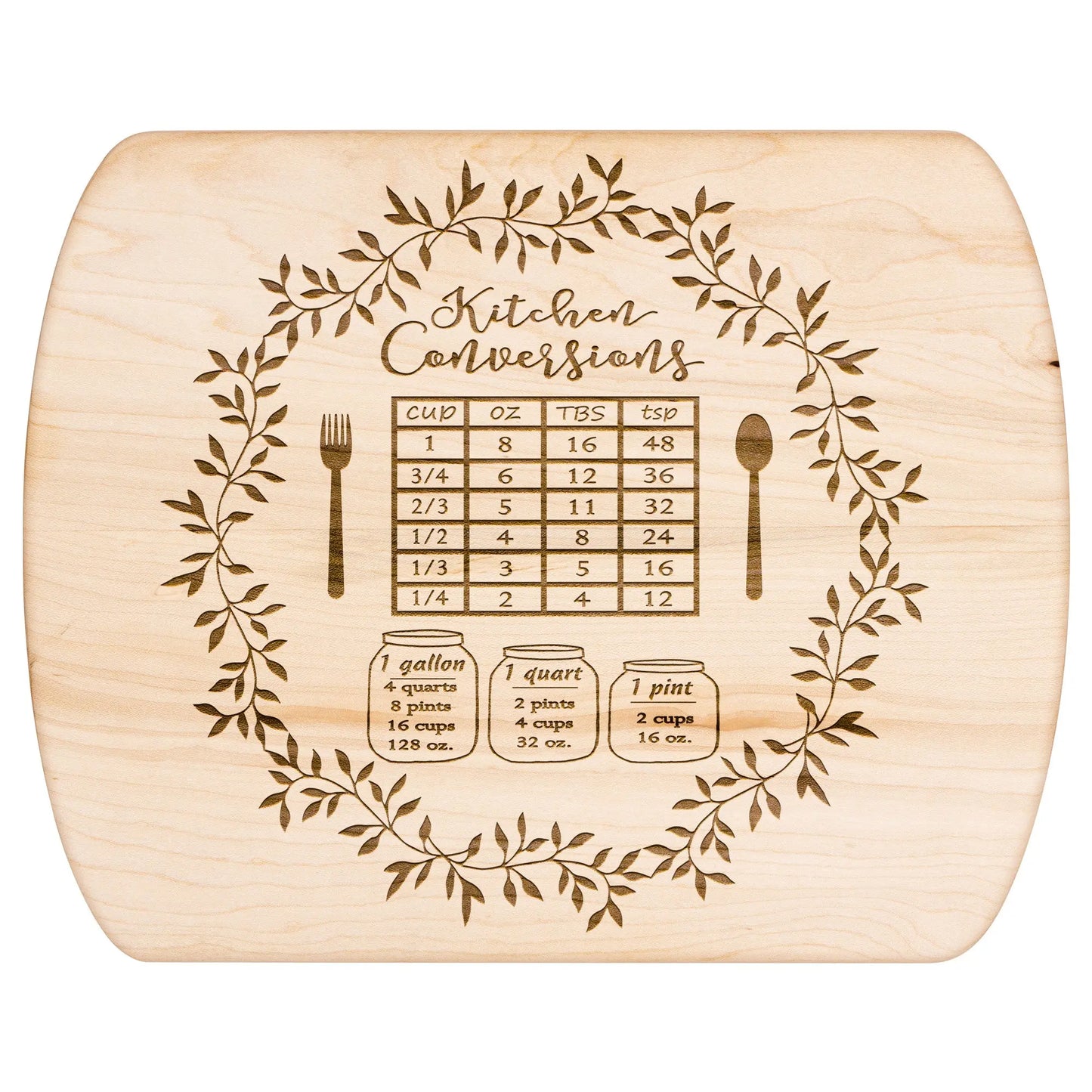 Kitchen Conversions Wood Cutting Board, Bridal Shower Gift, Wedding Gift teelaunch