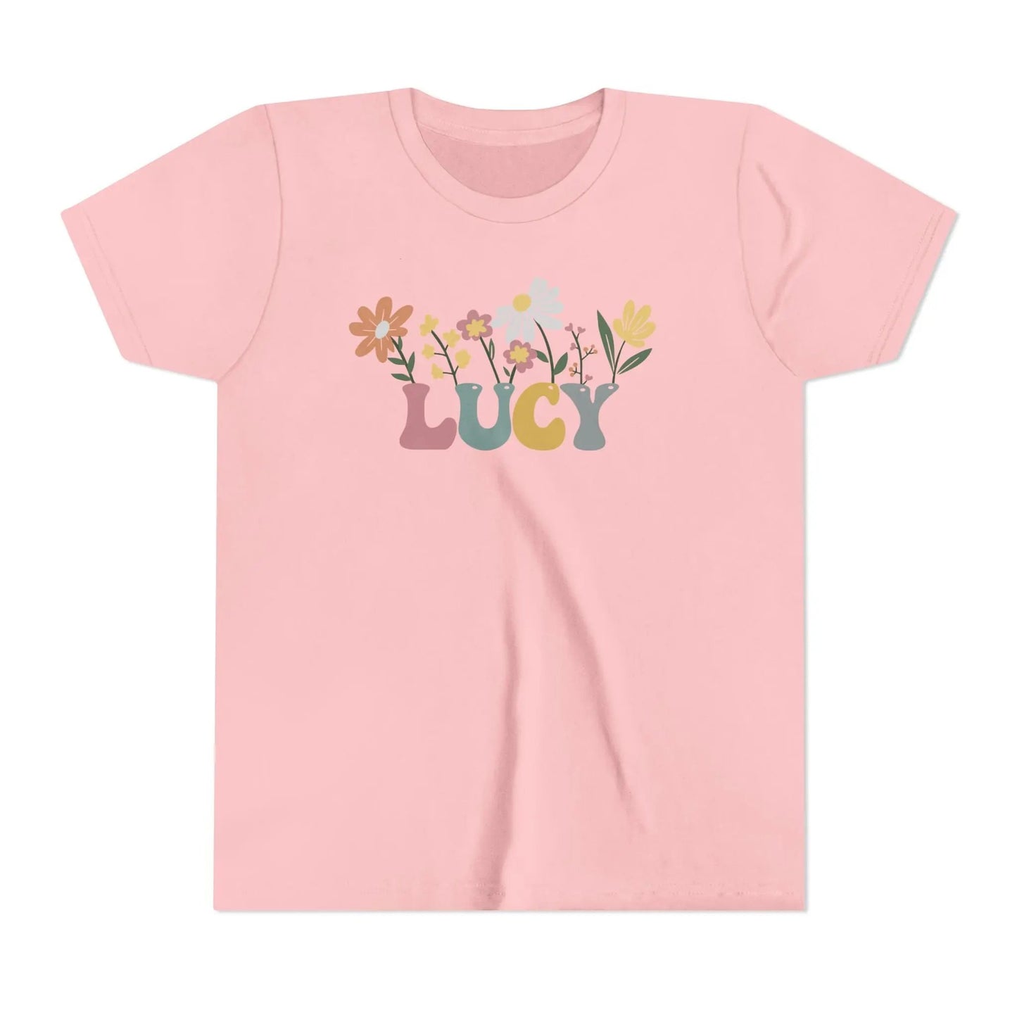 Lucy Retro Flower Tshirt - YOuth Printify