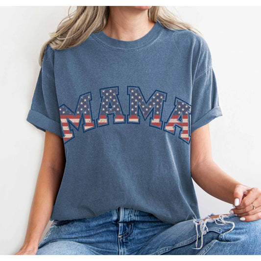 Mama Patriotic Comfort Colors Shirt Amazing Faith Designs