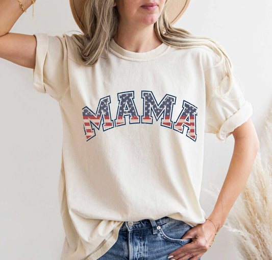Mama Patriotic Comfort Colors Shirt Amazing Faith Designs