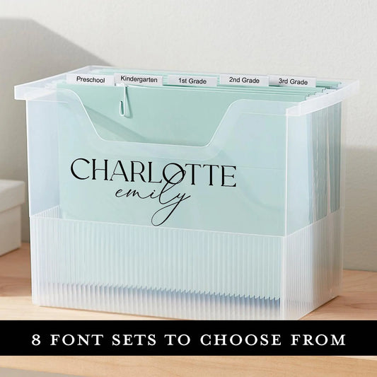 Memory Box Name Decal - Personalized Name Stickers (Copy) Amazing Faith Designs
