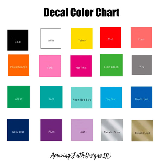 Memory Box Name Decal - Personalized Name Stickers (Copy) Amazing Faith Designs
