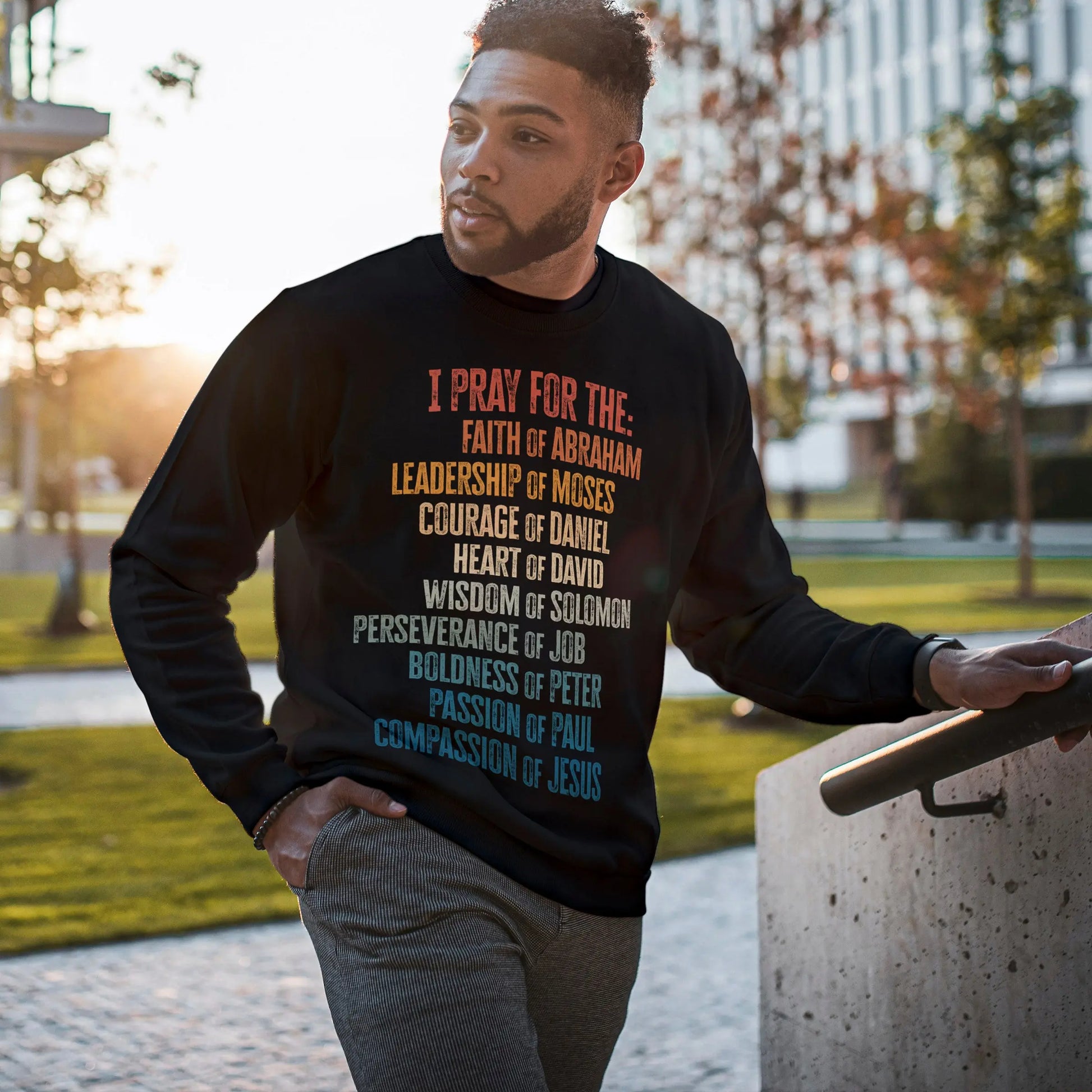 Men of the Bible Christian Sweatshirt | Jesus Peter Paul Moses Abraham Printify