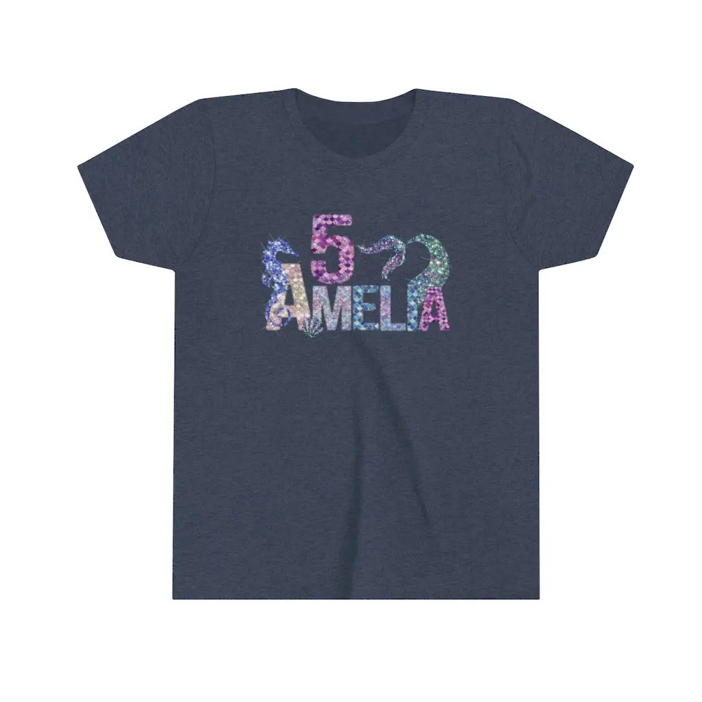 Mermaid Birthday Shirt | Birthday Mermaid Shirt | Any Age Birthday Shirt | GIrls Birthday Shirt | Birthday Girl Shirt - Amazing Faith Designs