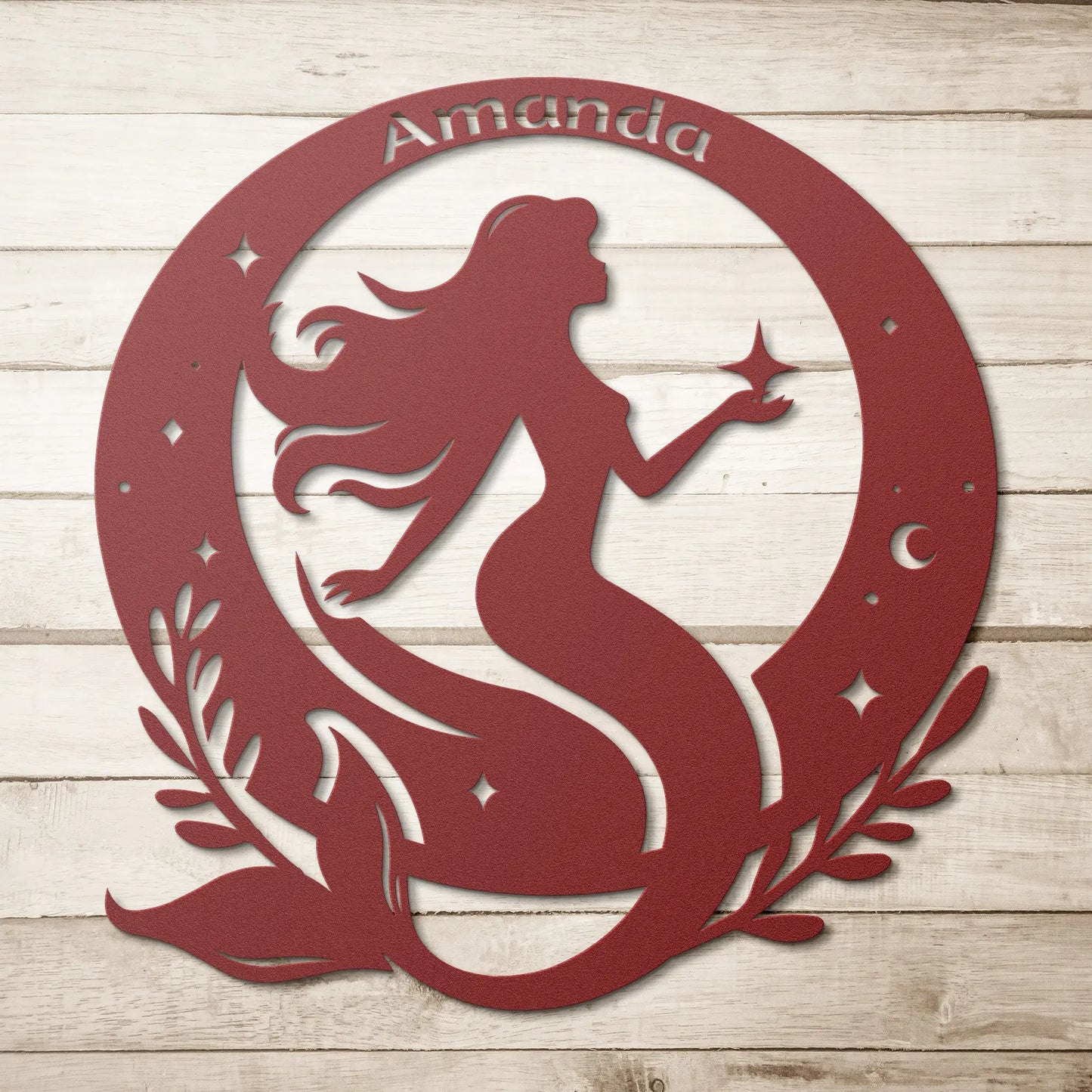 Mermaid Personalized Metal Sign teelaunch