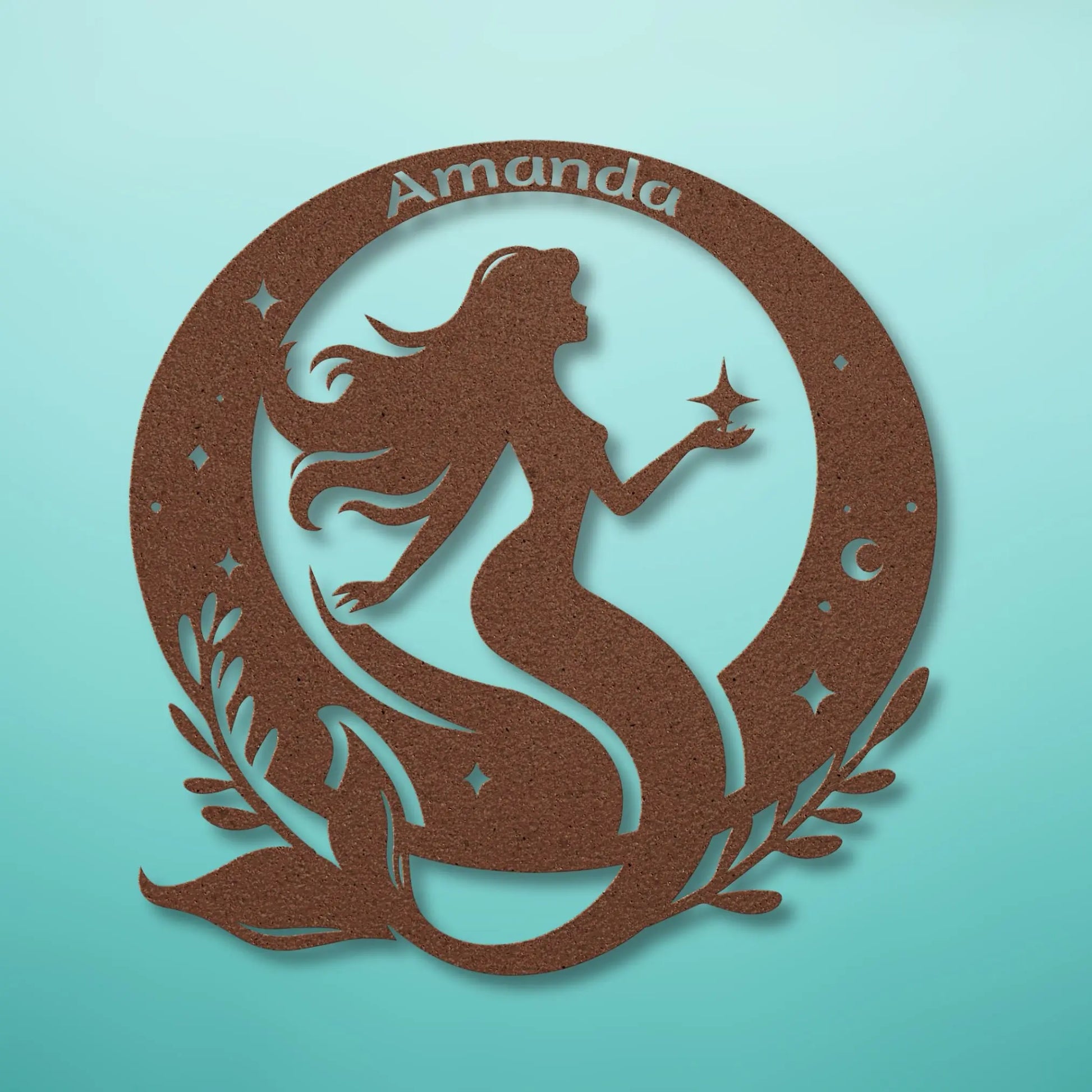Mermaid Personalized Metal Sign teelaunch