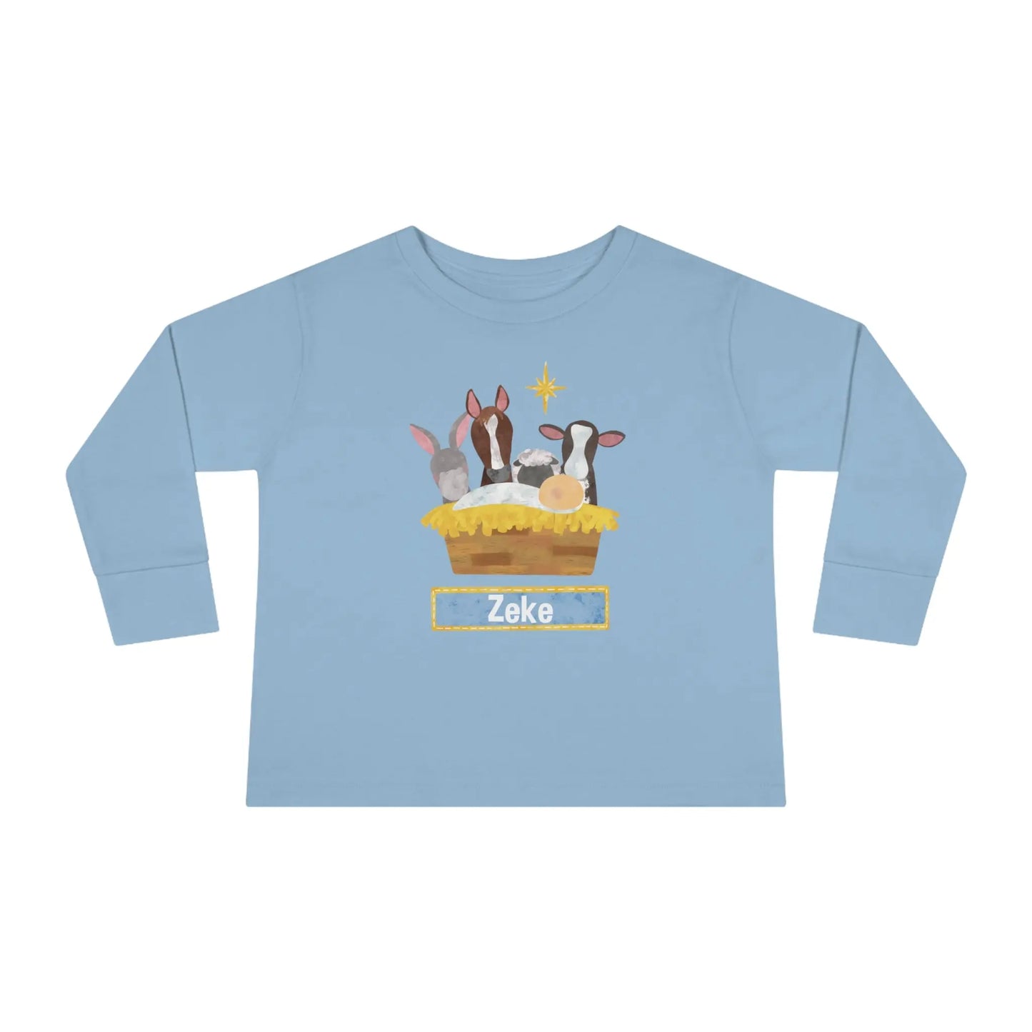 Nativity Christmas Toddler Long Sleeve Tee Printify