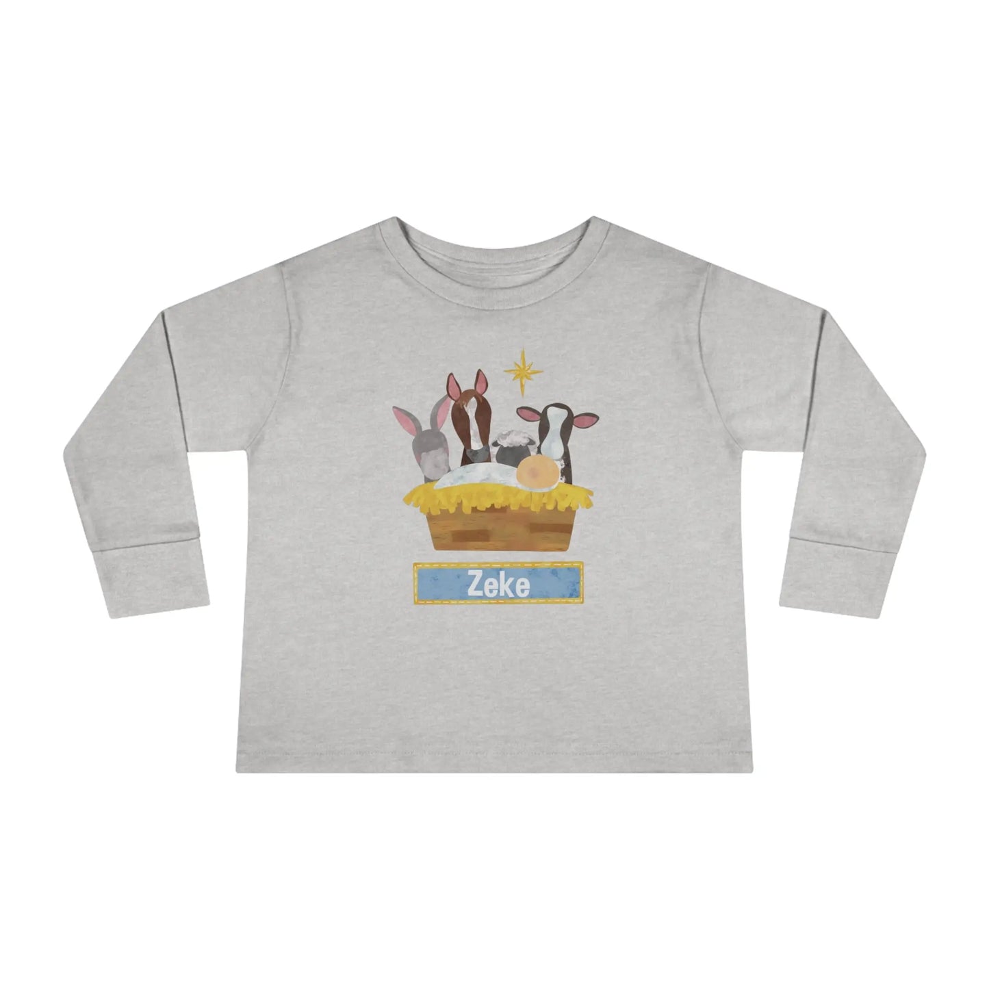 Nativity Christmas Toddler Long Sleeve Tee Printify