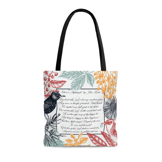 Ode to a Nightingale Tote Bag , Literary Gift, Book Lover Gift Printify